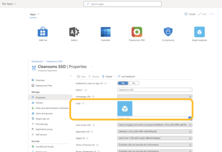 Add the clearooms logo