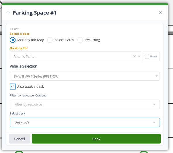Parking spaces 4