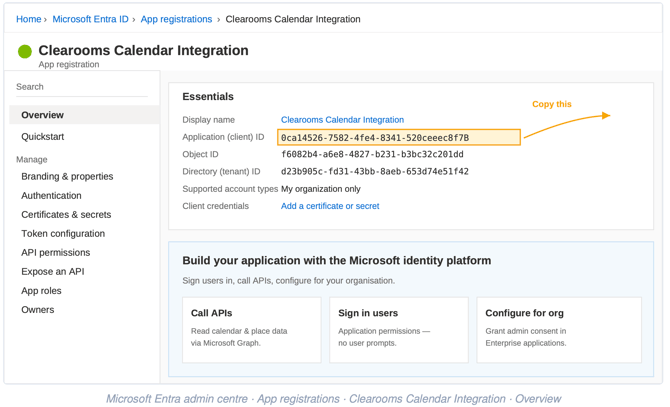 Screenshot 1 - App Registration