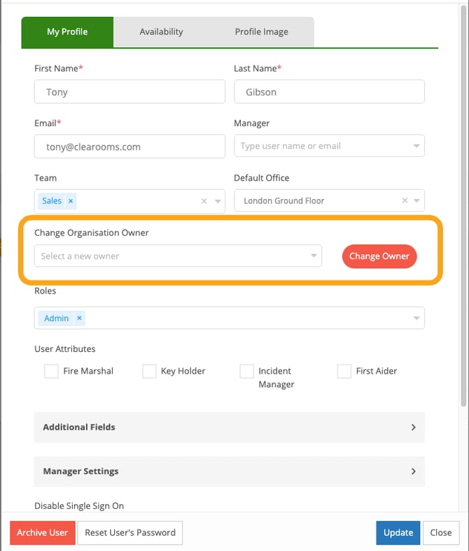 account owner