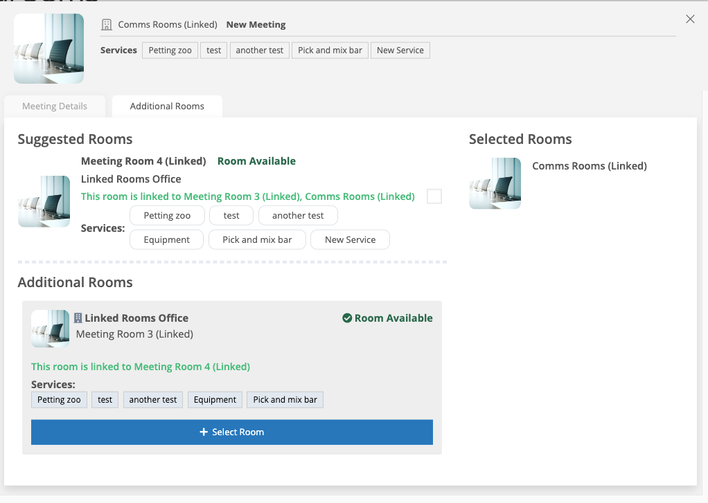 Linked/Multiroom Meetings