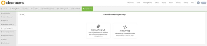 pricing packages